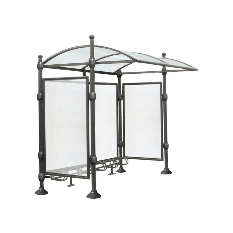 Cityscape Direct Province Bicycle Shelter Procity Grey / Sphere / With Cladding
