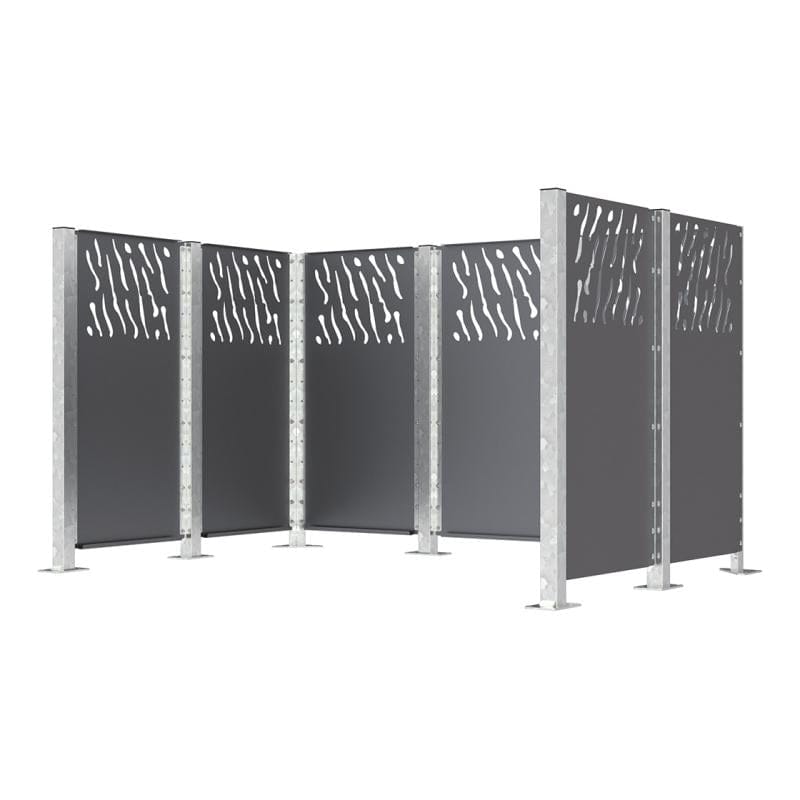 Cityscape Direct Venice Wheelie Bin Enclosure Procity Grey