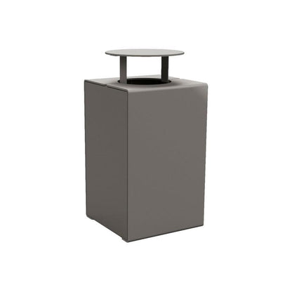 Cityscape Direct Kube Litter Bin (Steel) Procity Grey / With Lid