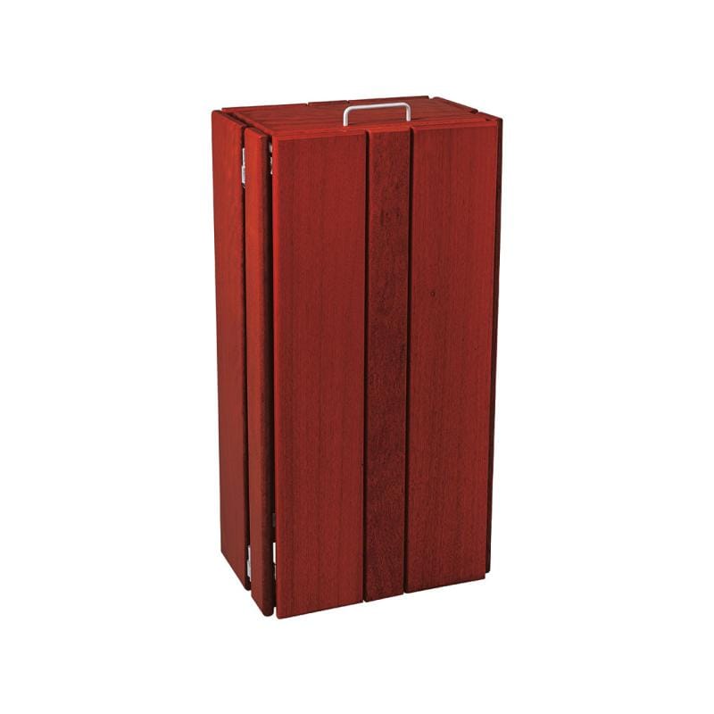 Cityscape Direct Seville Litter Bin Rectangular (No Bucket) / Mahogany