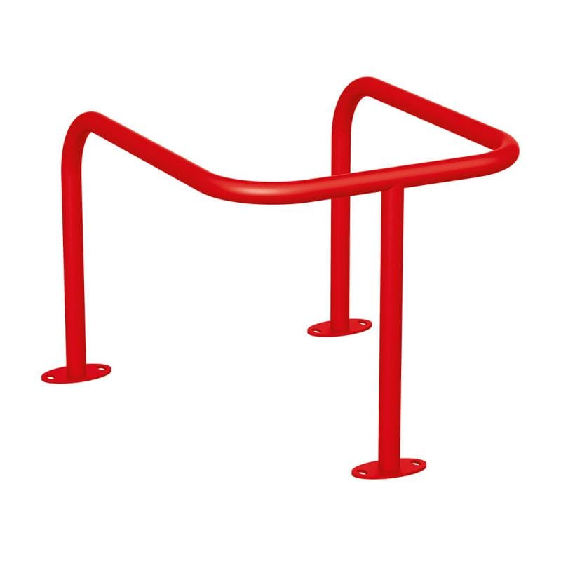 Cityscape Direct Pole Protector (35mm) Red (RAL 3020) / Base Plates