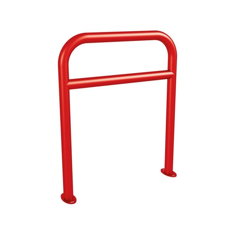 Cityscape Direct Sheffield Reinforced Bicycle Stand Red (RAL 3020) / Base Plates