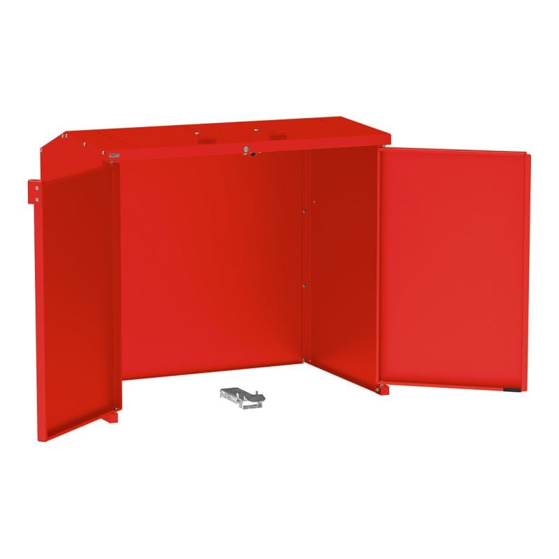 Cityscape Direct Berlin Wheelie Bin Enclosure Red (RAL 3020)