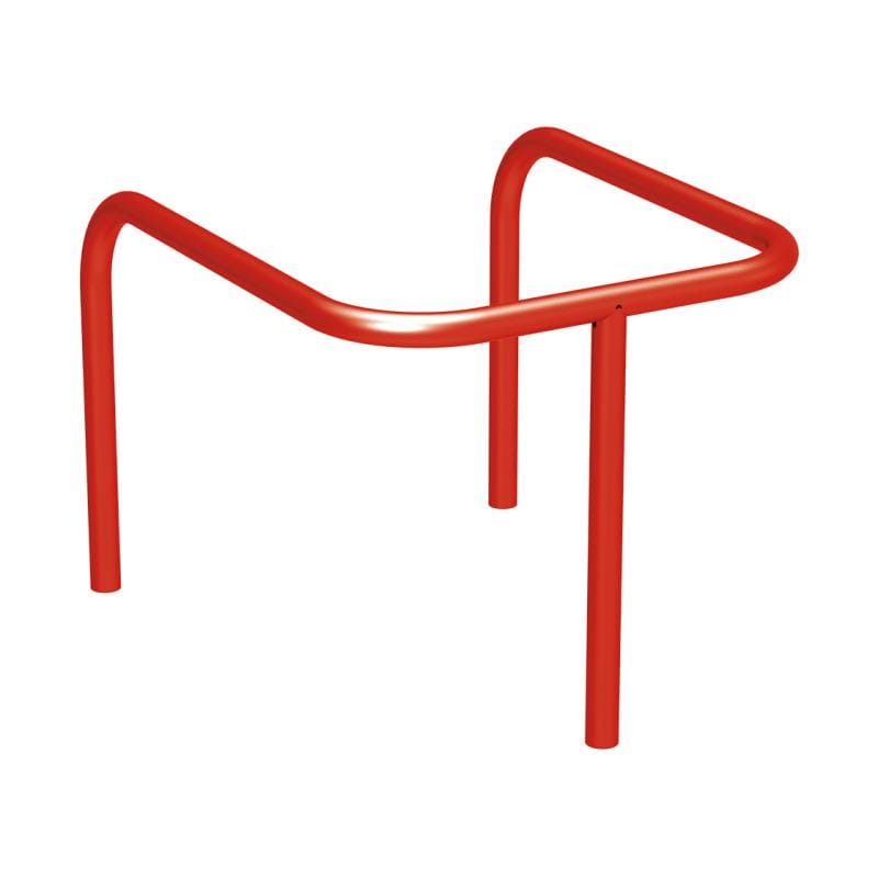 Cityscape Direct Pole Protector (35mm) Red (RAL 3020) / Concrete