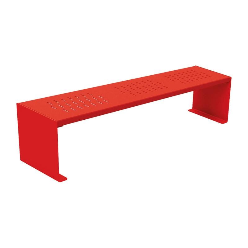 Cityscape Direct Kube Bench (Steel) Red (RAL 3020)