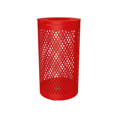 Cityscape Direct Losange Litter Bin Red (RAL 3020)