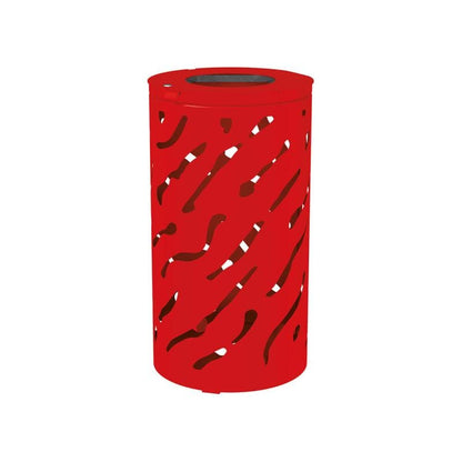 Cityscape Direct Venice Litter Bin Red (RAL 3020) / No Bucket