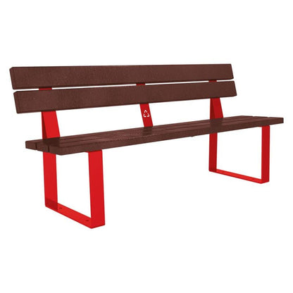 Cityscape Direct Riga Seat (Recycled Plastic) Red (RAL 3020)