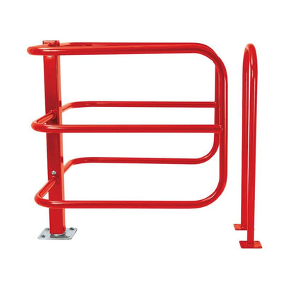 City Selective Swivel Barrier Red (RAL 3020)