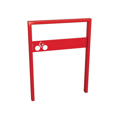 Cityscape Direct Milan Bicycle Stand Red (RAL 3020) / Signed / Concreted