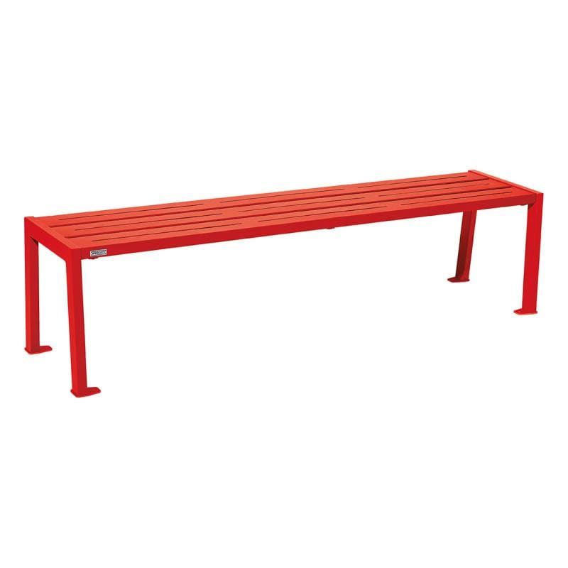Cityscape Direct Silaos Bench (Steel) Red (RAL 3020)