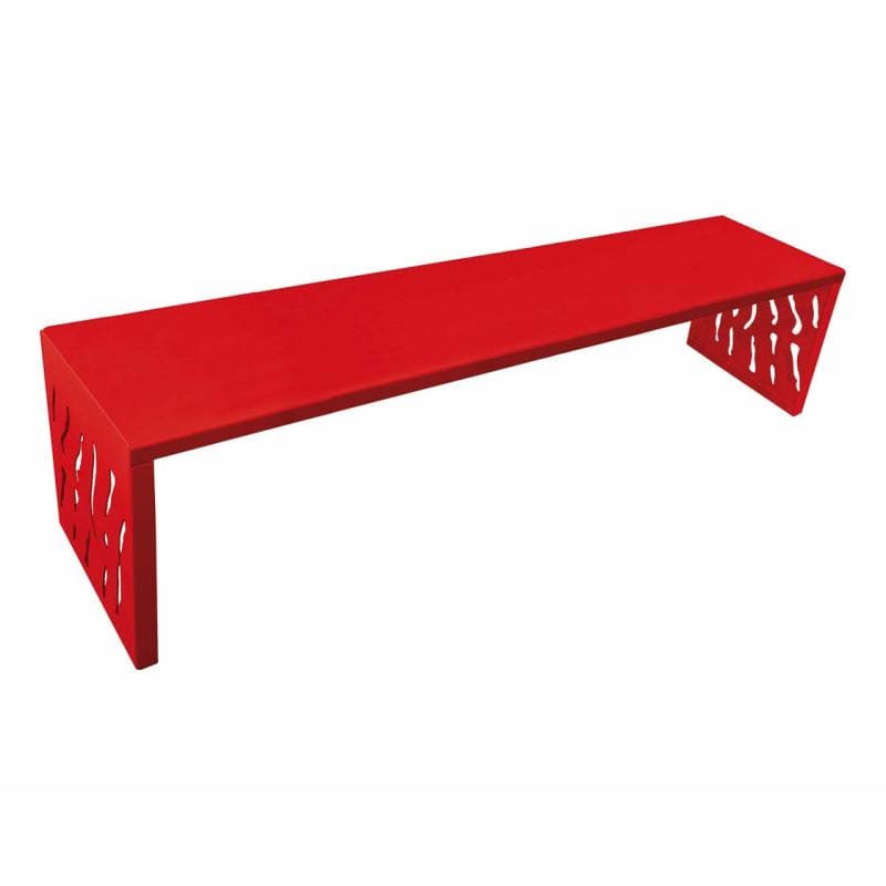 Cityscape Direct Venice Bench (Steel) Red (RAL 3020)