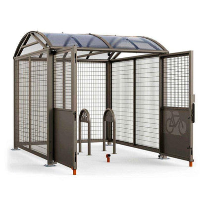 Cityscape Direct Secure Barrel Roof Bicycle Shelter