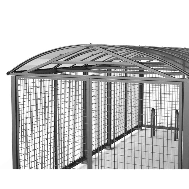 Cityscape Direct Secure XL Barrel Roof Bicycle Shelter