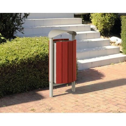 Cityscape Direct Silaos Litter Bin (Wood and Steel)