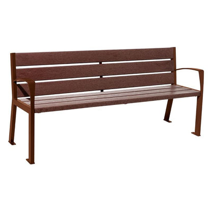 Cityscape Direct Silaos Seat (Steel and Recycled Plastic) - 1800mm wide