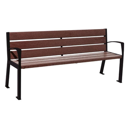 Cityscape Direct Silaos Seat (Steel and Recycled Plastic) - 1800mm wide