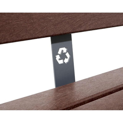 Cityscape Direct Silaos Seat (Steel and Recycled Plastic) - 1800mm wide