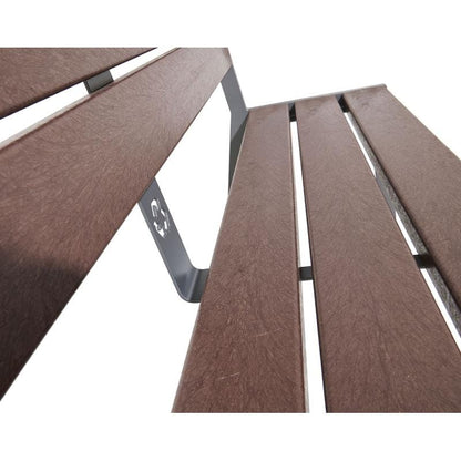 Cityscape Direct Silaos Seat (Steel and Recycled Plastic) - 1800mm wide