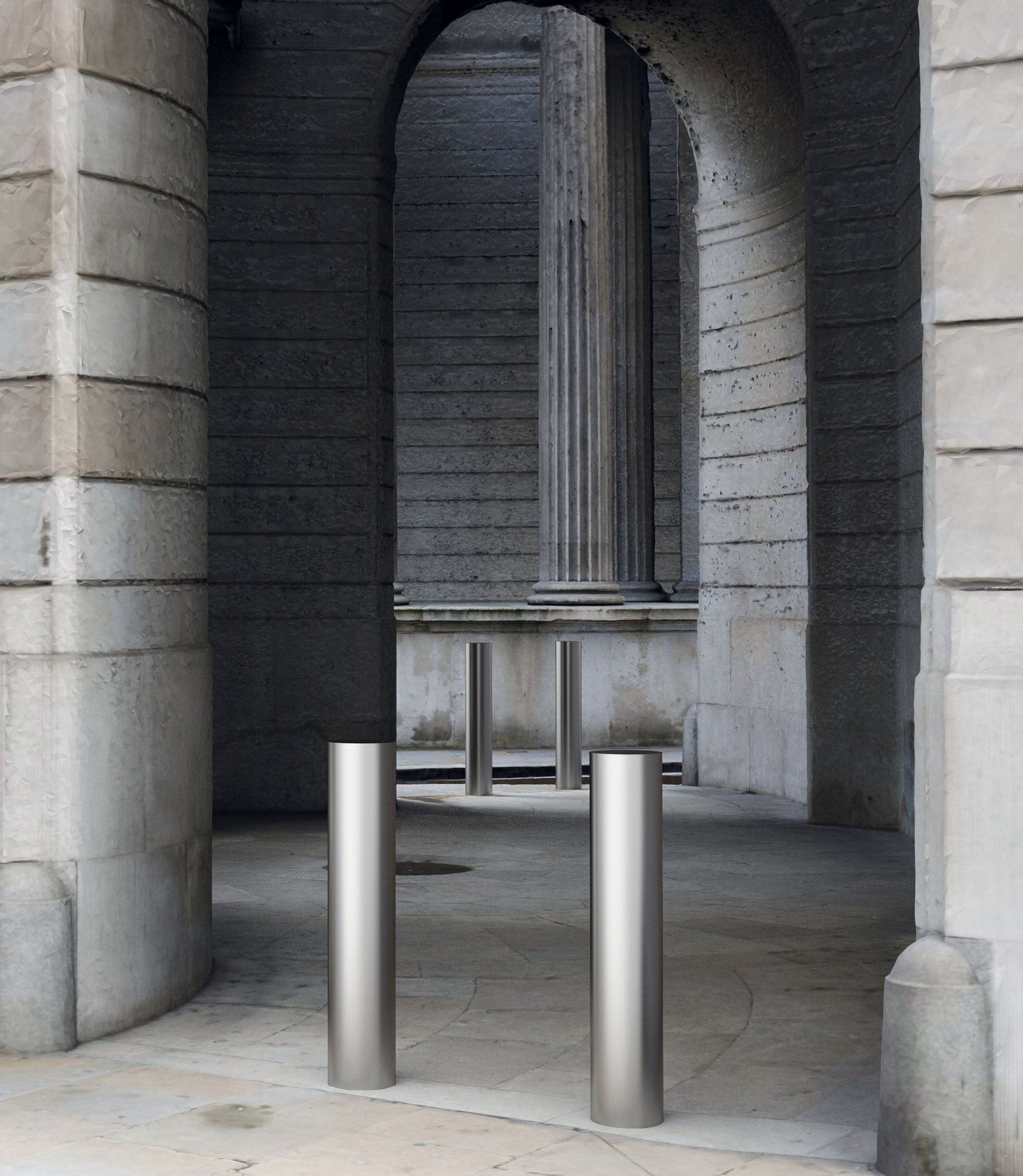 Cityscape Direct Stainless Steel Anti-Ram Bollard