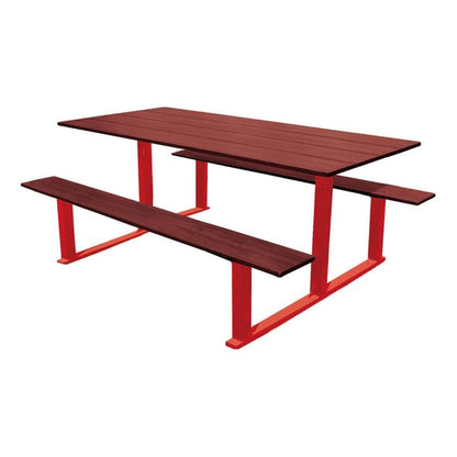 Cityscape Direct Riga Picnic Table Standard / Burgundy (RAL 3004)