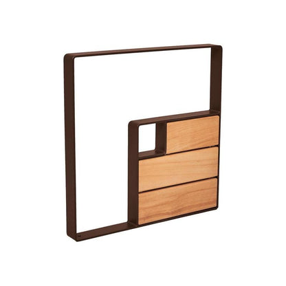 Cityscape Direct Kube Bicycle Stand Steel and Light Oak / Brown (RAL 8017)