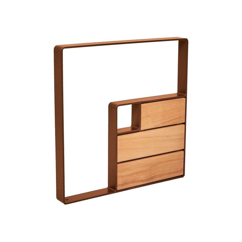 Cityscape Direct Kube Bicycle Stand Steel and Light Oak / Corten Effect
