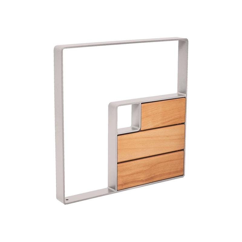 Cityscape Direct Kube Bicycle Stand Steel and Light Oak / Light Grey (RAL 7044)
