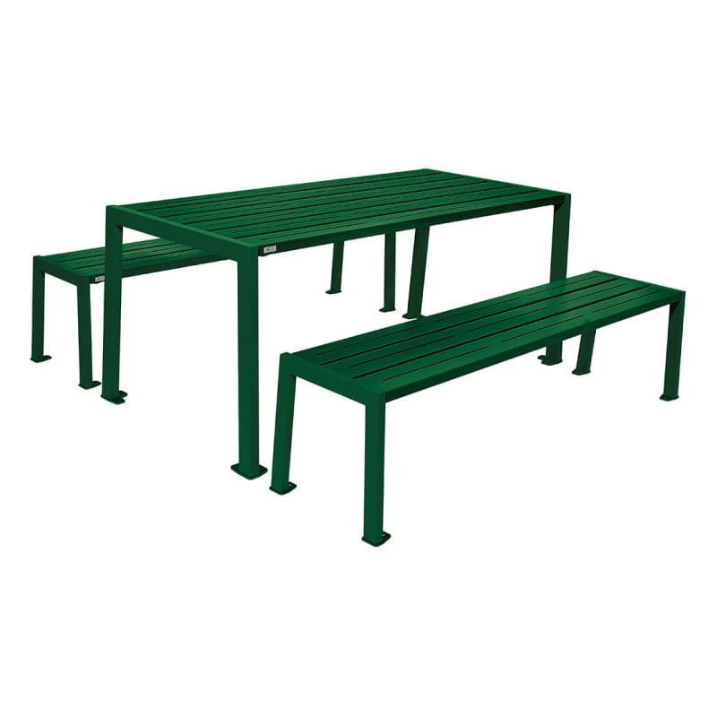 Cityscape Direct Silaos Picnic Table (All Steel) Table Only / Green (RAL 6005)