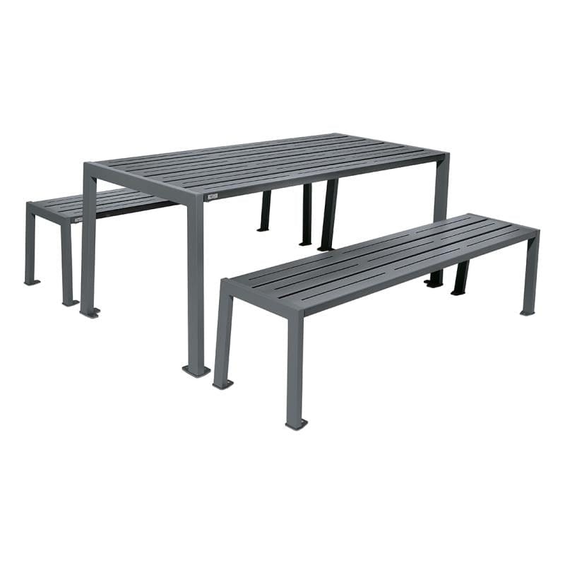 Cityscape Direct Silaos Picnic Table (All Steel) Table Only / Procity Grey