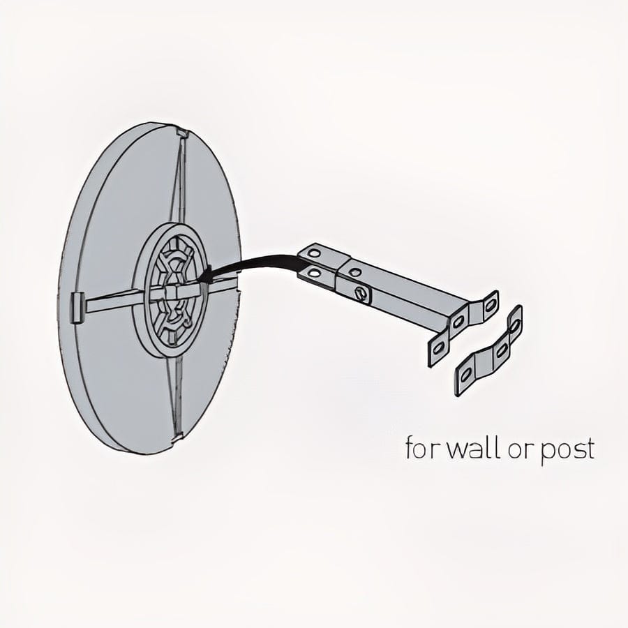 Cityscape Direct Traffic Mirror with Red and White Frame