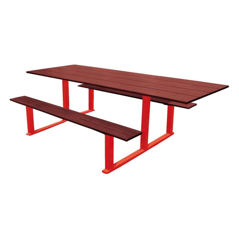 Cityscape Direct Riga Picnic Table Wheelchair Accessible / Red (RAL 3020)