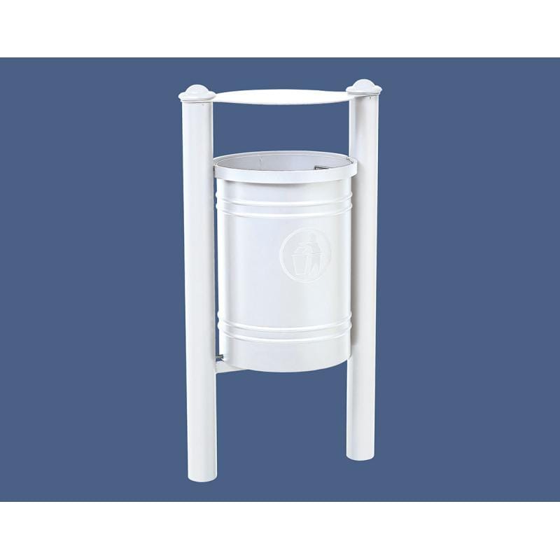 Cityscape Direct Province Litter Bin White (RAL 9010) / Agora