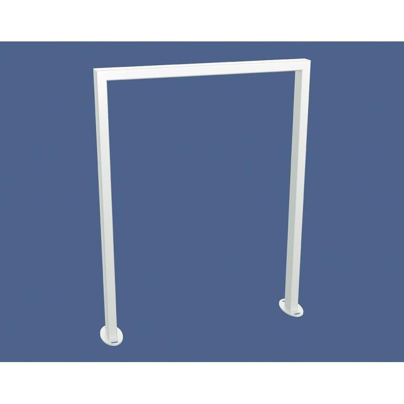 Cityscape Direct Milan Bicycle Stand White (RAL 9010) / Classic / Base Plates