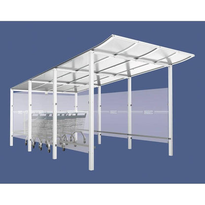 Cityscape Direct Modulo Trolley Shelter White (RAL 9010) / Concreting