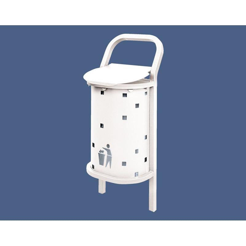 Cityscape Direct Conviviale Litter Bin White (RAL 9010)
