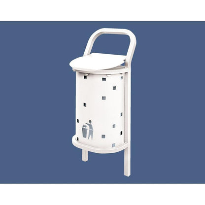 Cityscape Direct Conviviale Litter Bin White (RAL 9010)