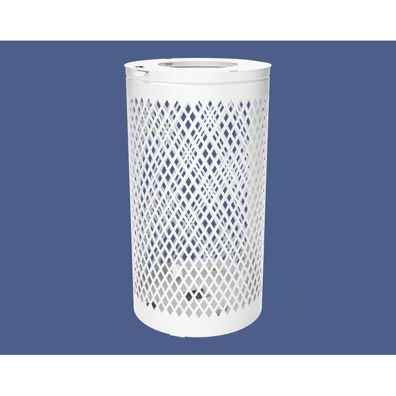 Cityscape Direct Losange Litter Bin White (RAL 9010)