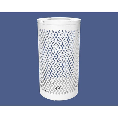Cityscape Direct Losange Litter Bin White (RAL 9010)