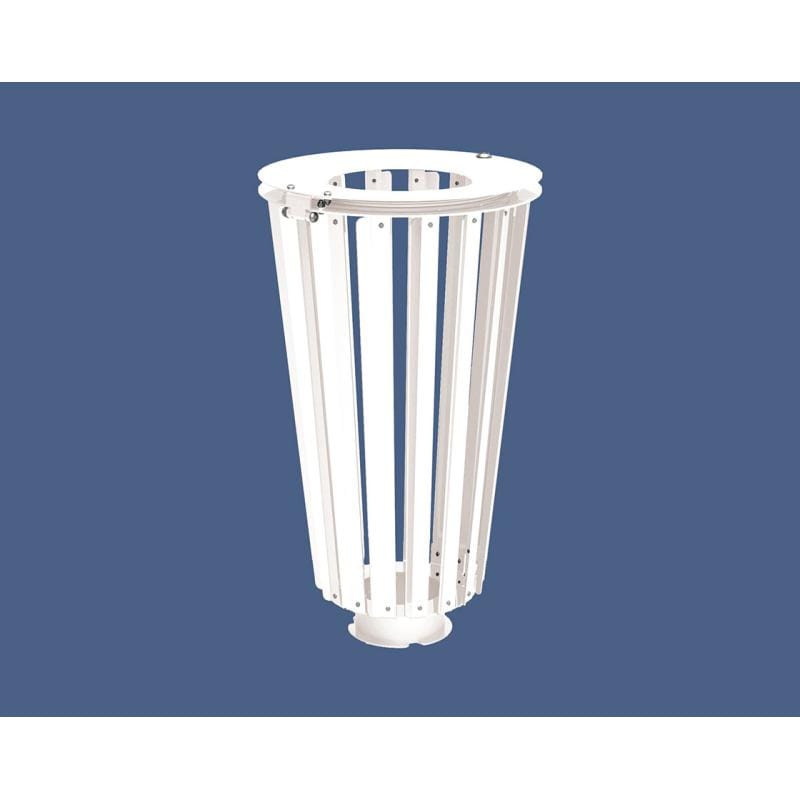 Cityscape Direct Lofoten Litter Bin (Steel) White (RAL 9010) / No Bucket