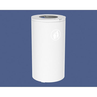 Cityscape Direct Olbia Litter Bin White (RAL 9010) / No Bucket