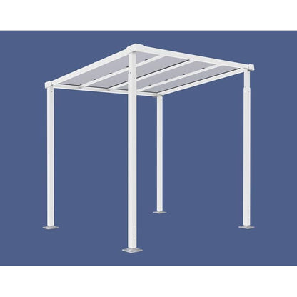 Cityscape Direct Milan Bicycle Shelter White (RAL 9010) / Single Unit (No Cladding)